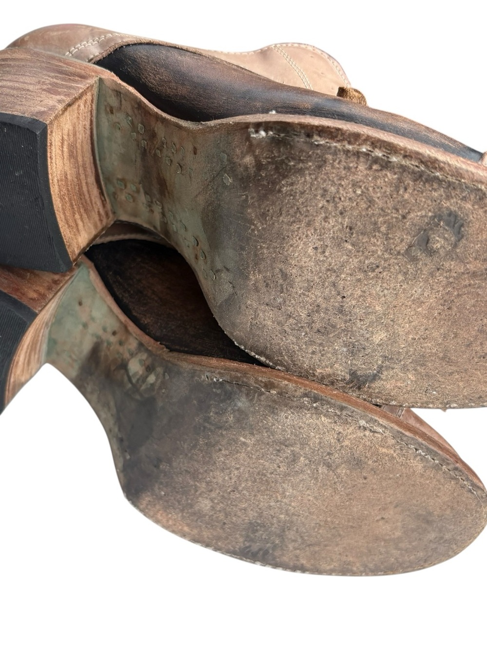 Freebird Catalina Leather Oxford Heels 8 Distressed Lace Up Shoes Bootie Boot - Picture 9 of 11
